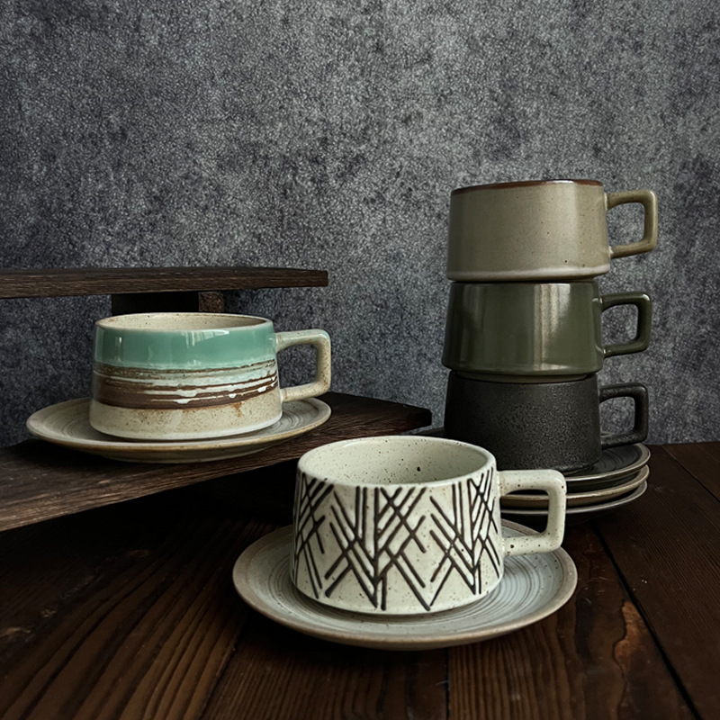 Espresso Cup Saucer - Набор кофейных чашек и блюдец в