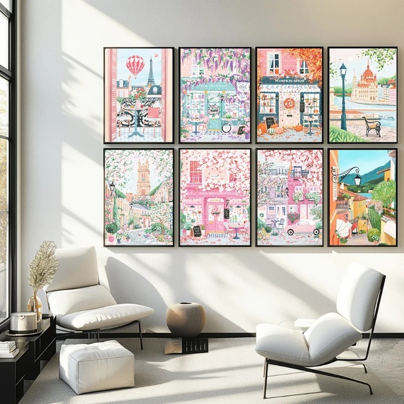Coffee Tea Poster - Постеры и принты с изображением Парижа,
