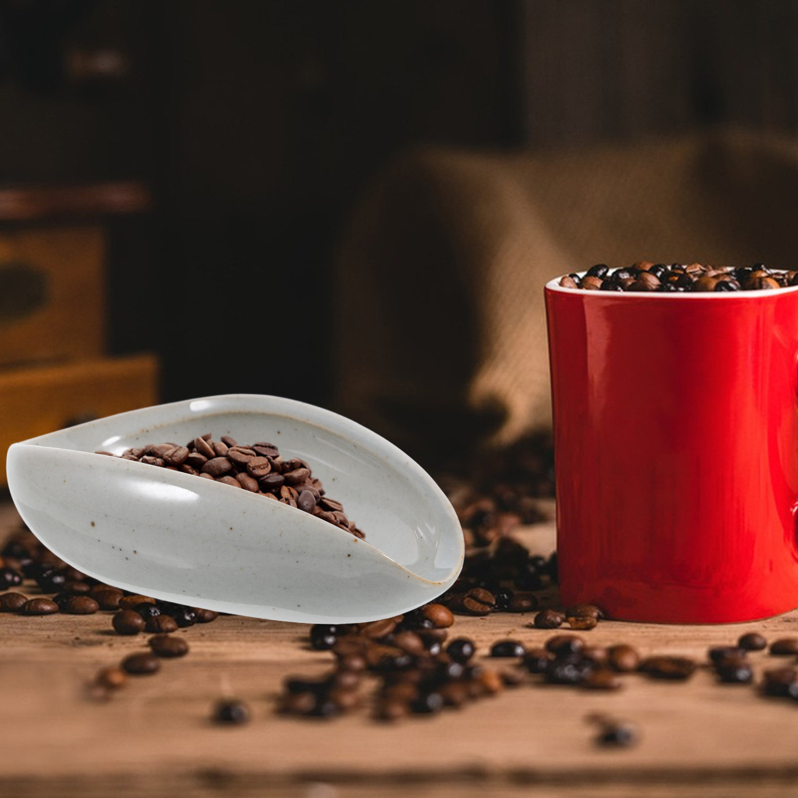 Coffee Tea And Bean - Керамический лоток для дозирования кофейных зерен,