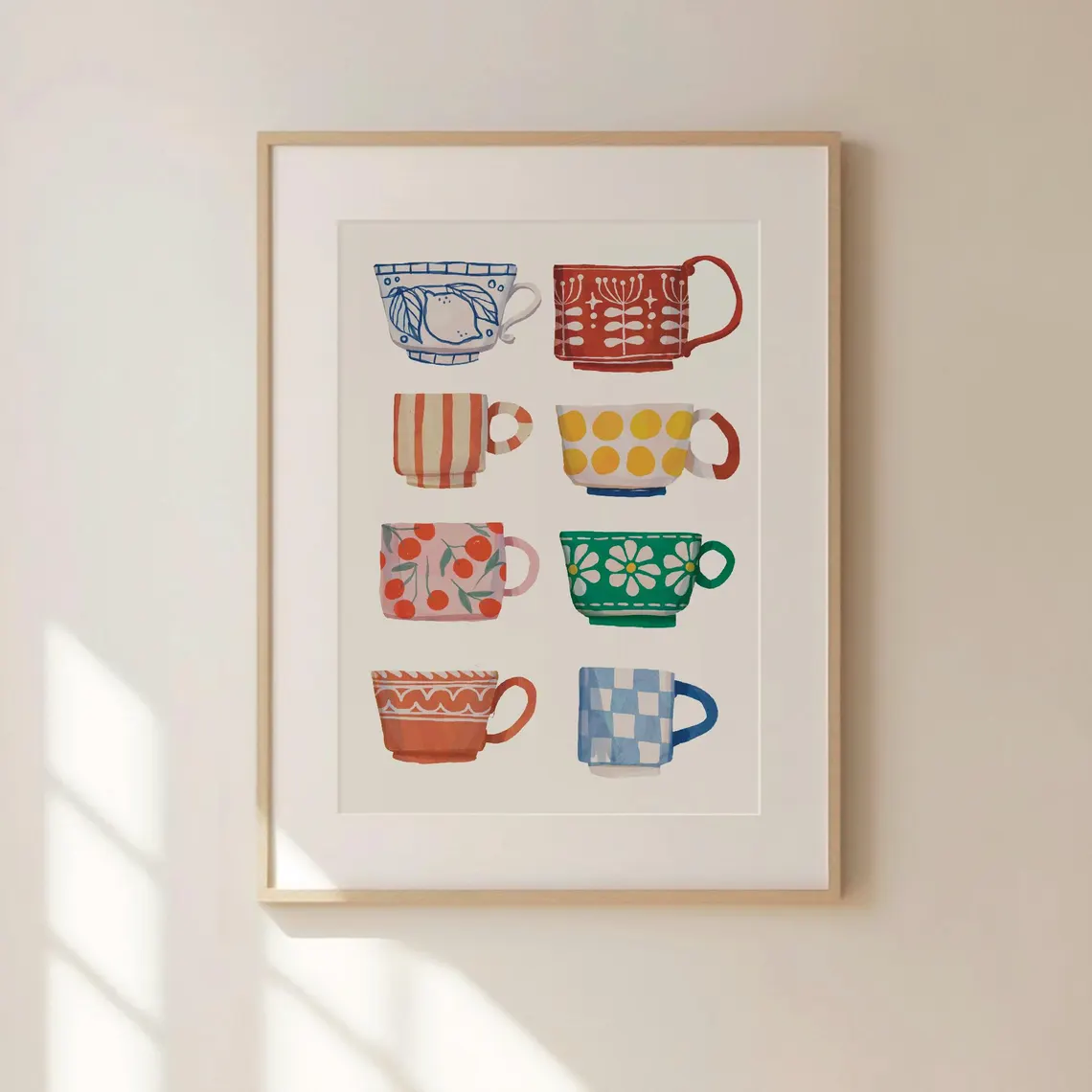 Coffee Tea Poster - Принт с чашкой чая, постер для