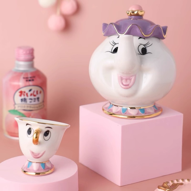 Coffee Tea Jar Set - Чайник Диснея, милый мультяшный чайник «Красавица