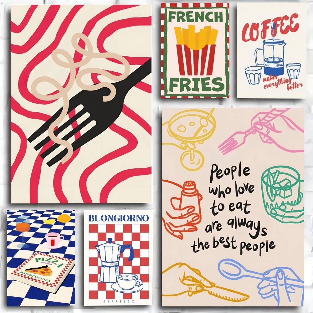 Coffee Tea Poster - Классический модный ретро-винтажный постер с изображением