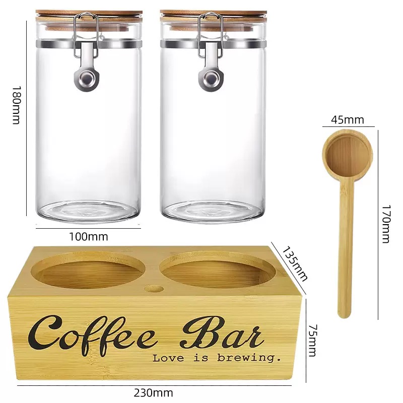 Coffee Tea And Bean - Банки для хранения кофе, 2 упаковки