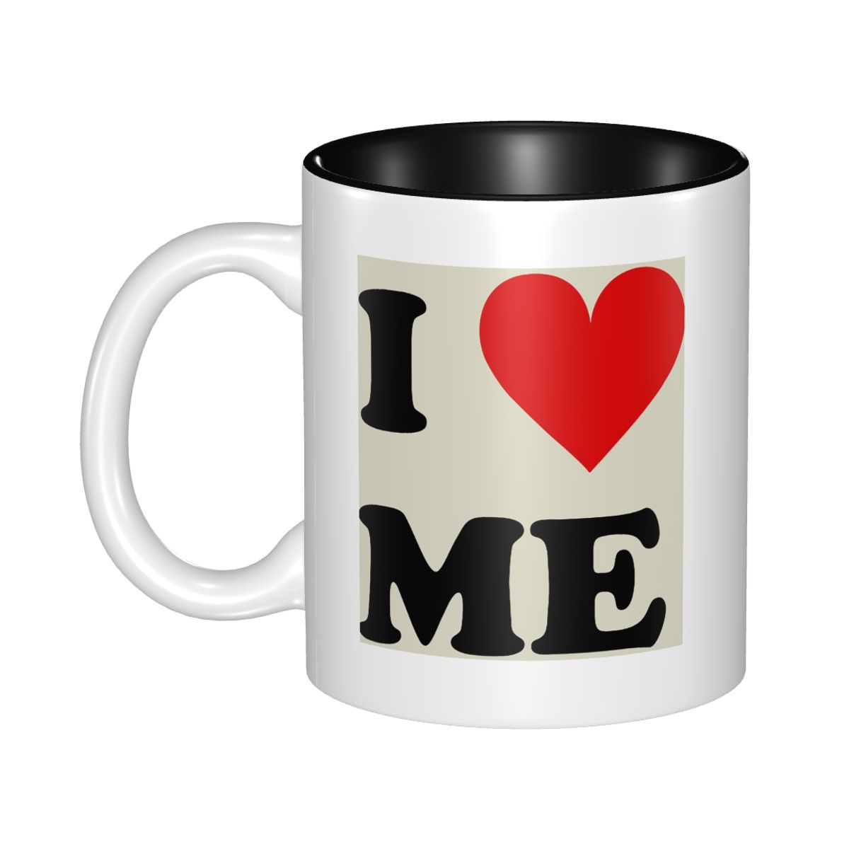 Coffee Tea And Me - Кружка с сердечками I Love Me,