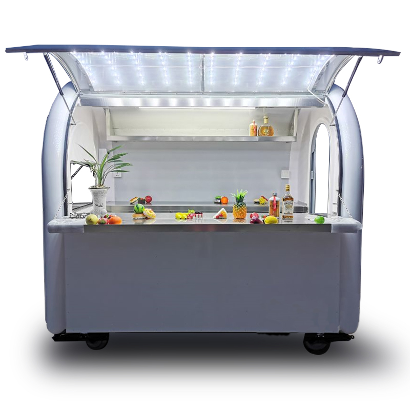 Coffee Tea Kiosk - Классический уличный прицеп-киоск для кофе, молочного