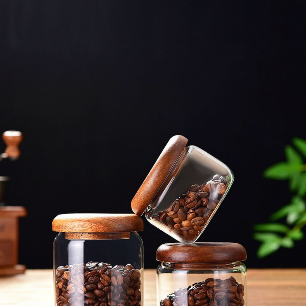 Coffee Tea Jar Set - Декоративная стеклянная банка с крышкой из