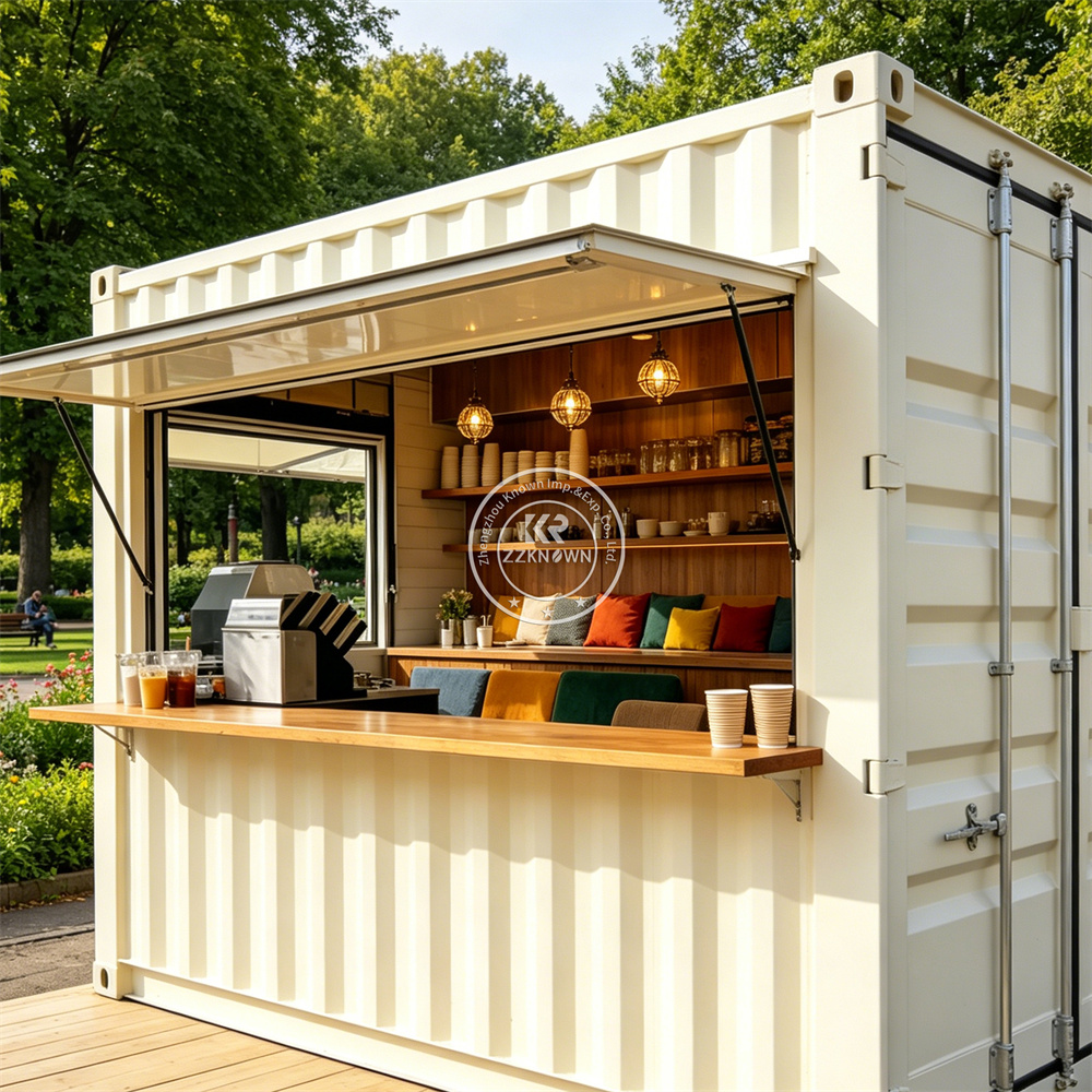 Coffee Tea Kiosk - Мобильный кухонный контейнер-прицеп для уличной торговли: