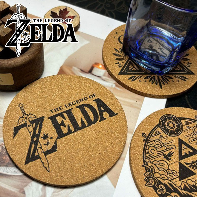 Coffee Y Tea - Zelda Coaster мультфильм аниме круглый деревянный