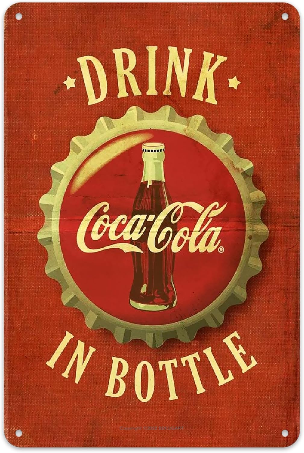 Coffee Tea Poster - Винтажный металлический настенный рисунок Coca —