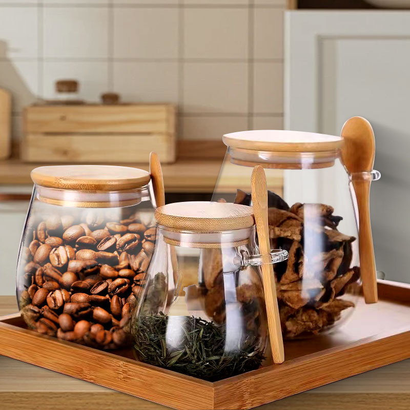 Герметичная стеклянная банка 3 – обзор и цена Coffee Tea Jar Set