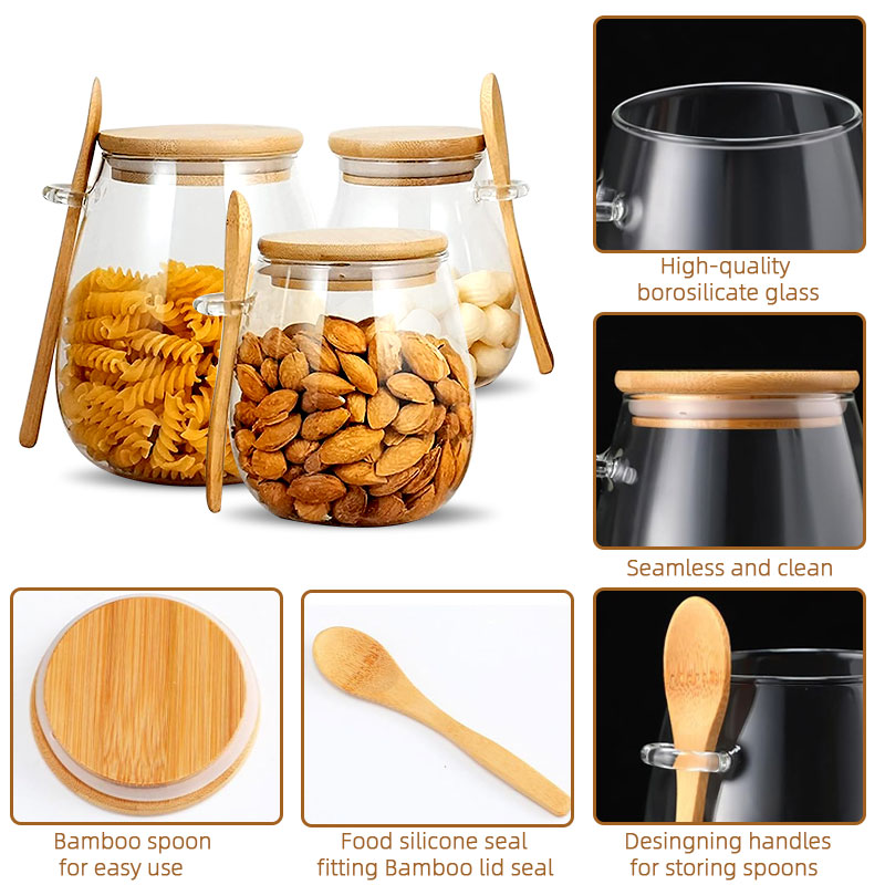 Герметичная стеклянная банка 3 – обзор и цена Coffee Tea Jar Set