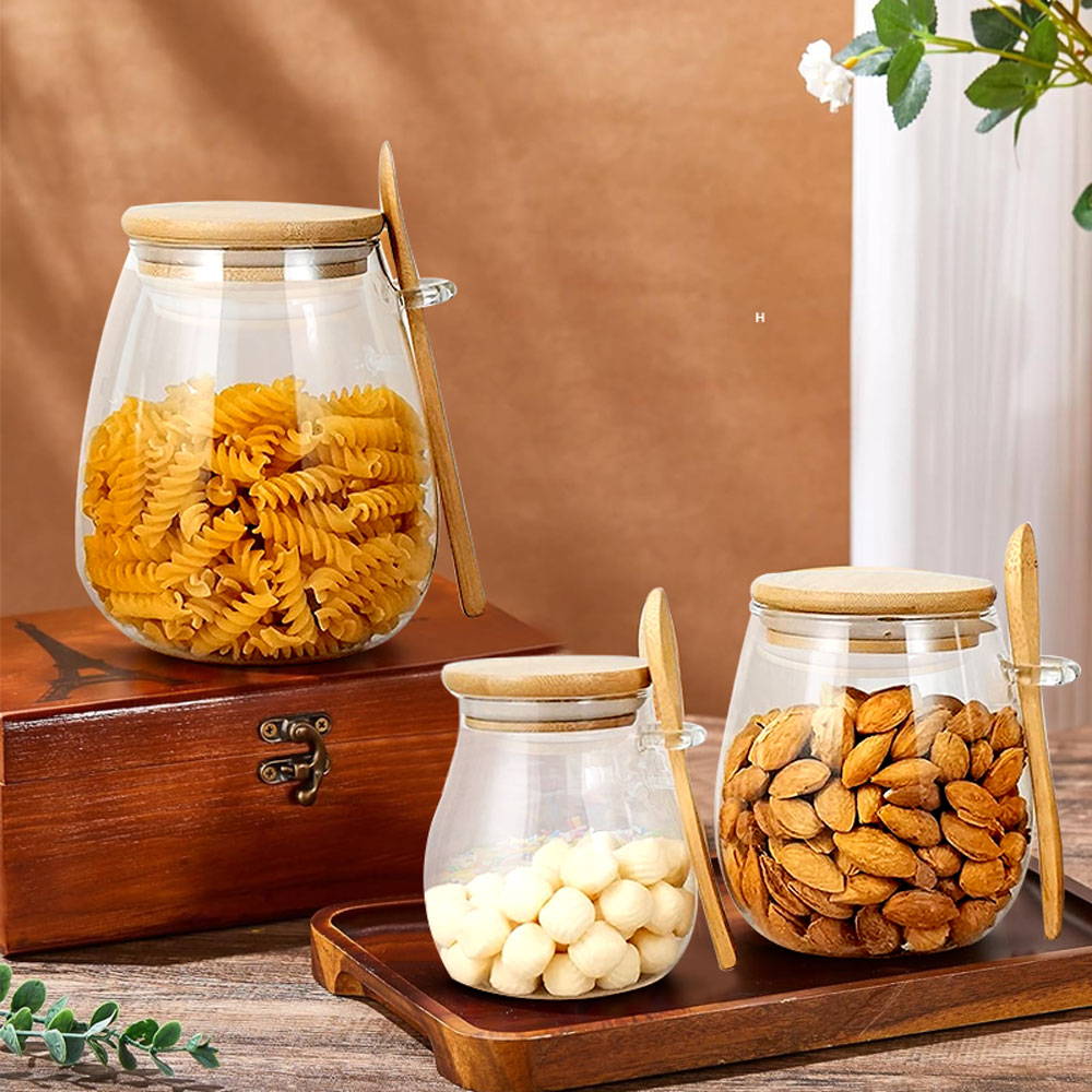 Герметичная стеклянная банка 3 – обзор и цена Coffee Tea Jar Set