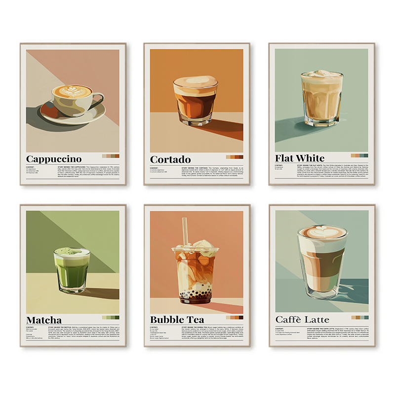Винтажные постеры с кофе и нап – обзор и цена Coffee Tea Poster