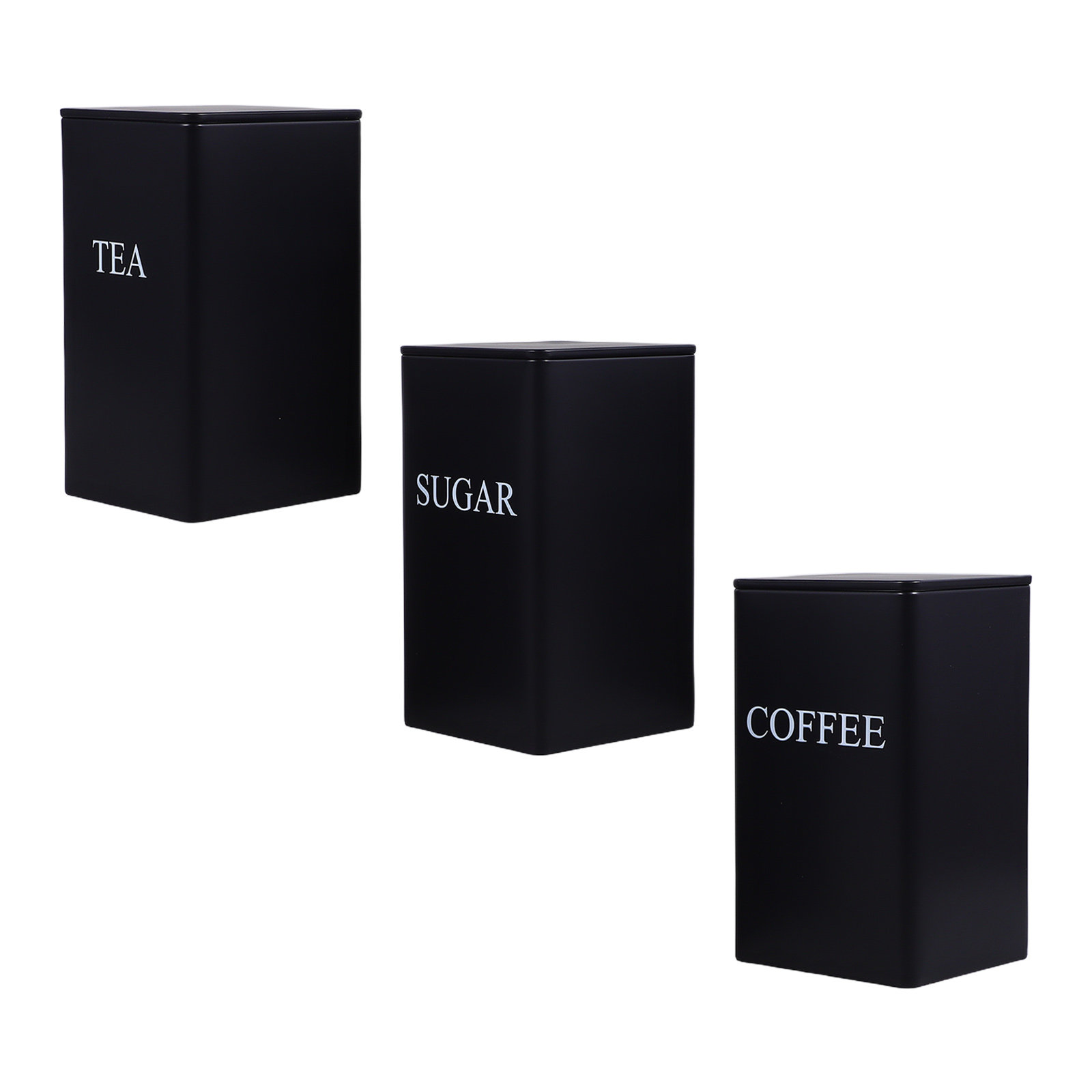 Набор из 3 металлических конте – обзор и цена Coffee Tea Jar Set