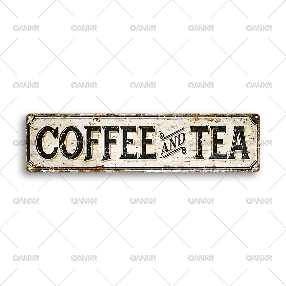 Винтажные металлические таблич – обзор и цена Coffee Tea Poster