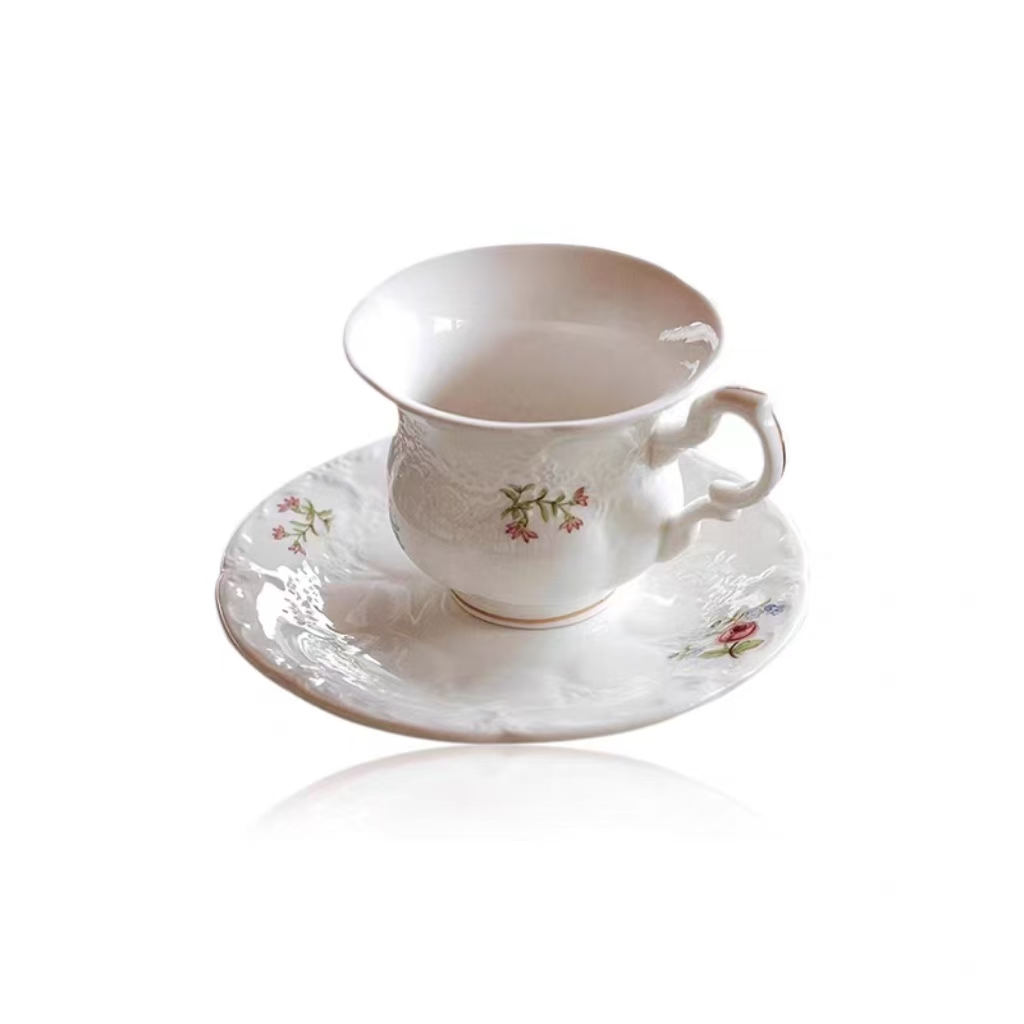 Ретро цветочная чашка для эспр – обзор и цена Espresso Cup Saucer