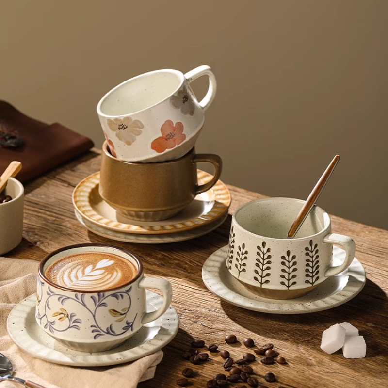 Керамическая чашка в стиле рет – обзор и цена Espresso Cup Saucer