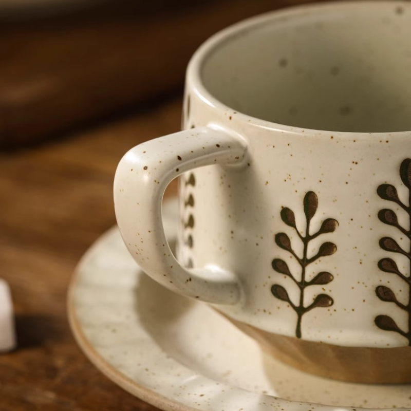 Керамическая чашка в стиле рет – обзор и цена Espresso Cup Saucer