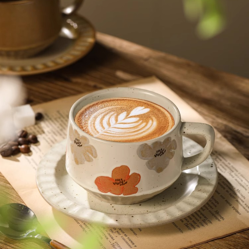 Керамическая чашка в стиле рет – обзор и цена Espresso Cup Saucer