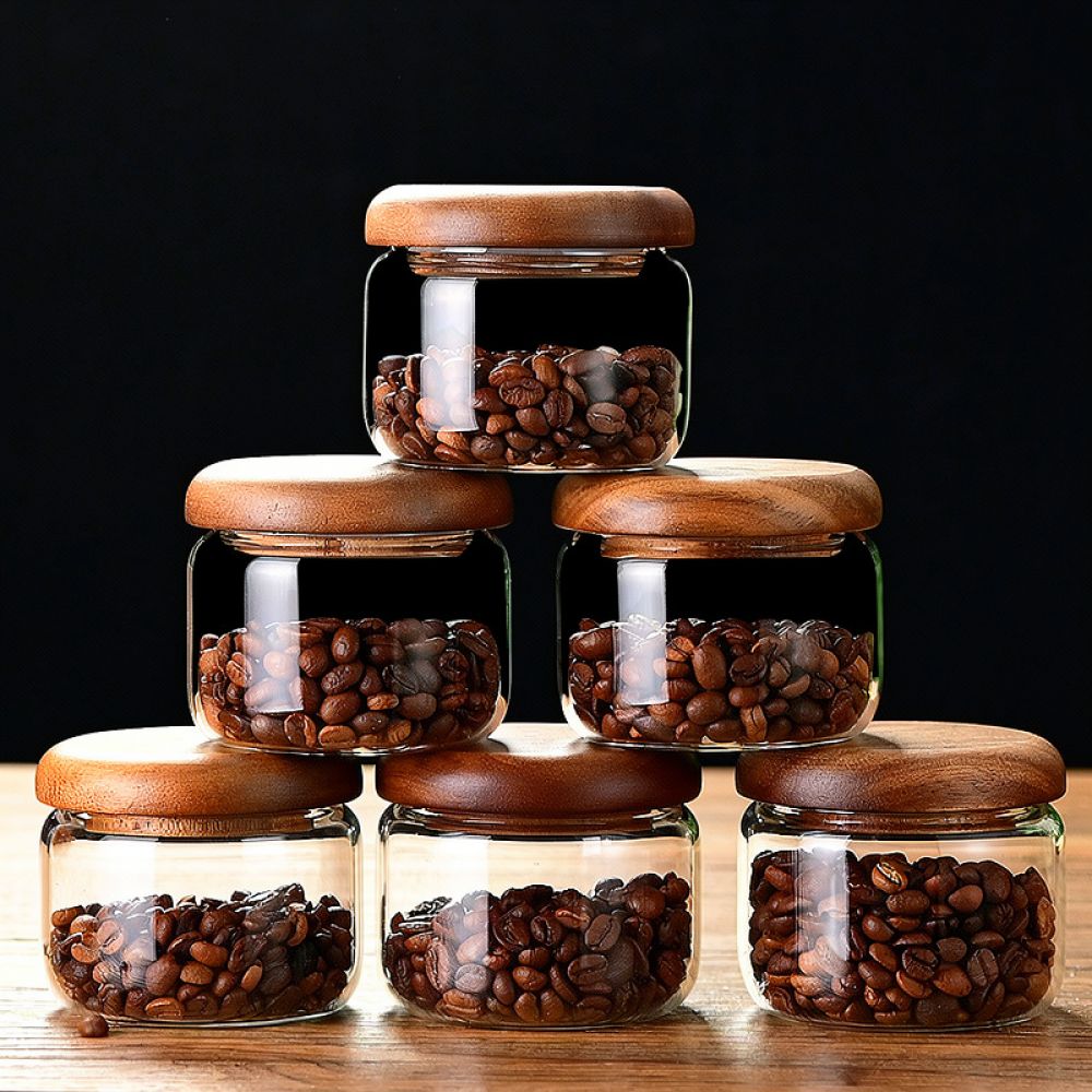 Декоративная стеклянная банка  – обзор и цена Coffee Tea Jar Set