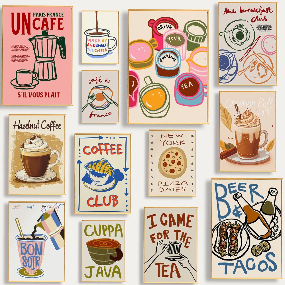 Кофейня Послеобеденный чай Кру – обзор и цена Coffee Tea Poster