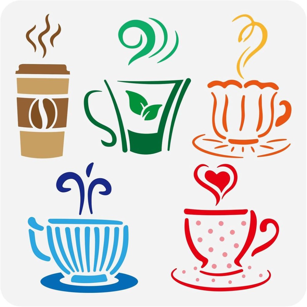 Трафарет для рисования горячих – обзор и цена Coffee Tea Drawing