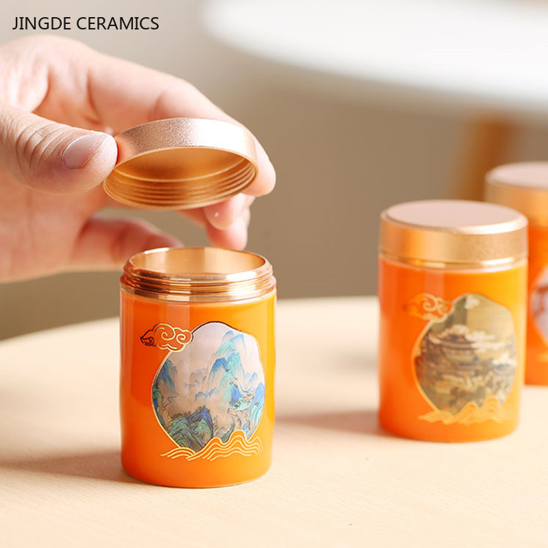 1 шт., китайский портативный д – обзор и цена Coffee Tea Jar Set