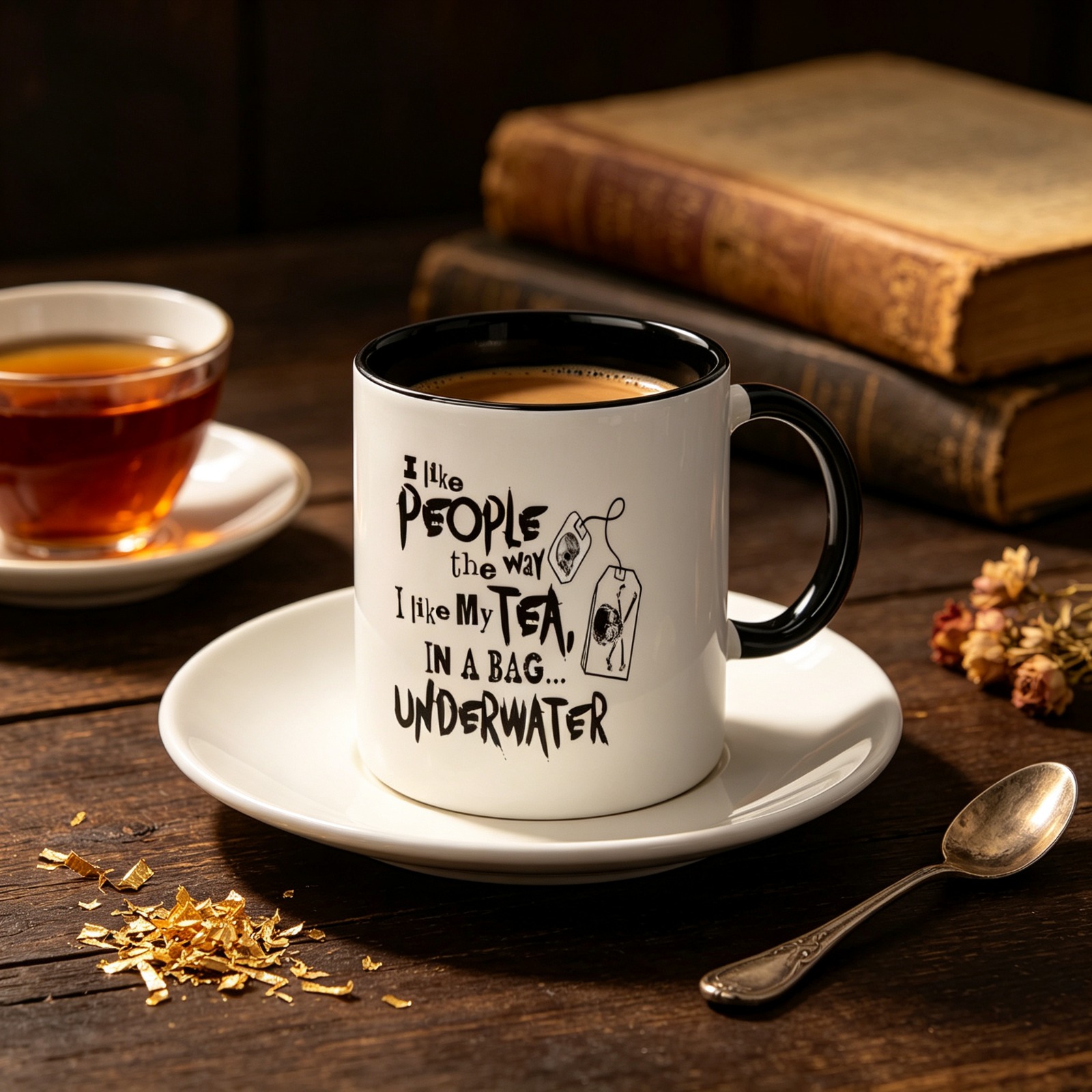 Забавная готическая кружка для – обзор и цена Coffee Like Tea Bags