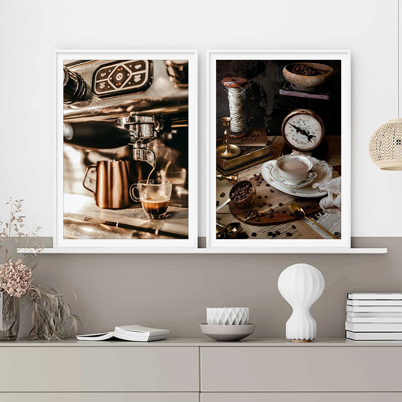 Винтажный кофе в зернах, ручна – обзор и цена Coffee Tea Poster